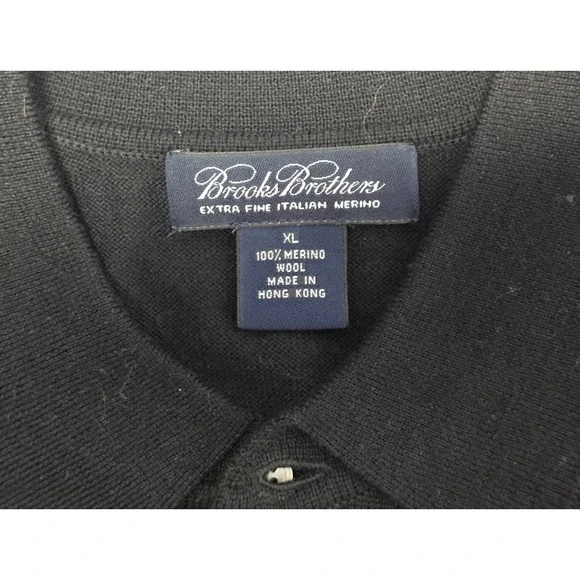 Brooks Brothers Mens‎ Size XL Extra Fine Italian Merino Wool Pullover Sweater